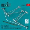 RESKIT RSU48-0482 Sea King blade fold restraint systems for Hasegawa kit (3D Printed) 1/48